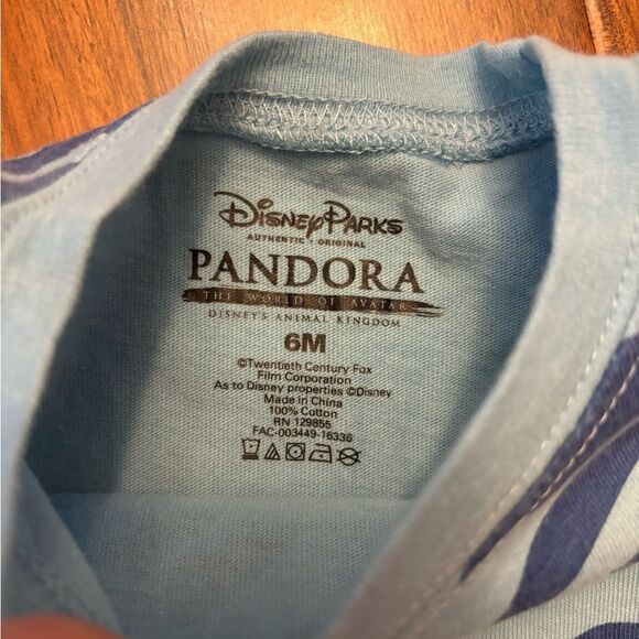 Disney Parks Pandora World of Avatar Animal Kingdom blue short sleeve jumpsuit - Picture 4 of 4